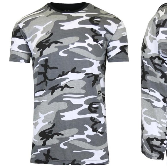 Galaxy By Harvic Other - Men’s Short Sleeve Crew Neck Camo Printed Tee